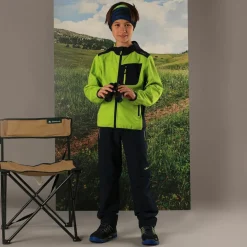 Pantaloni da bambino zip-off tessuto elasticizzato