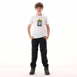 Pantaloni da bambino zip-off tessuto elasticizzato