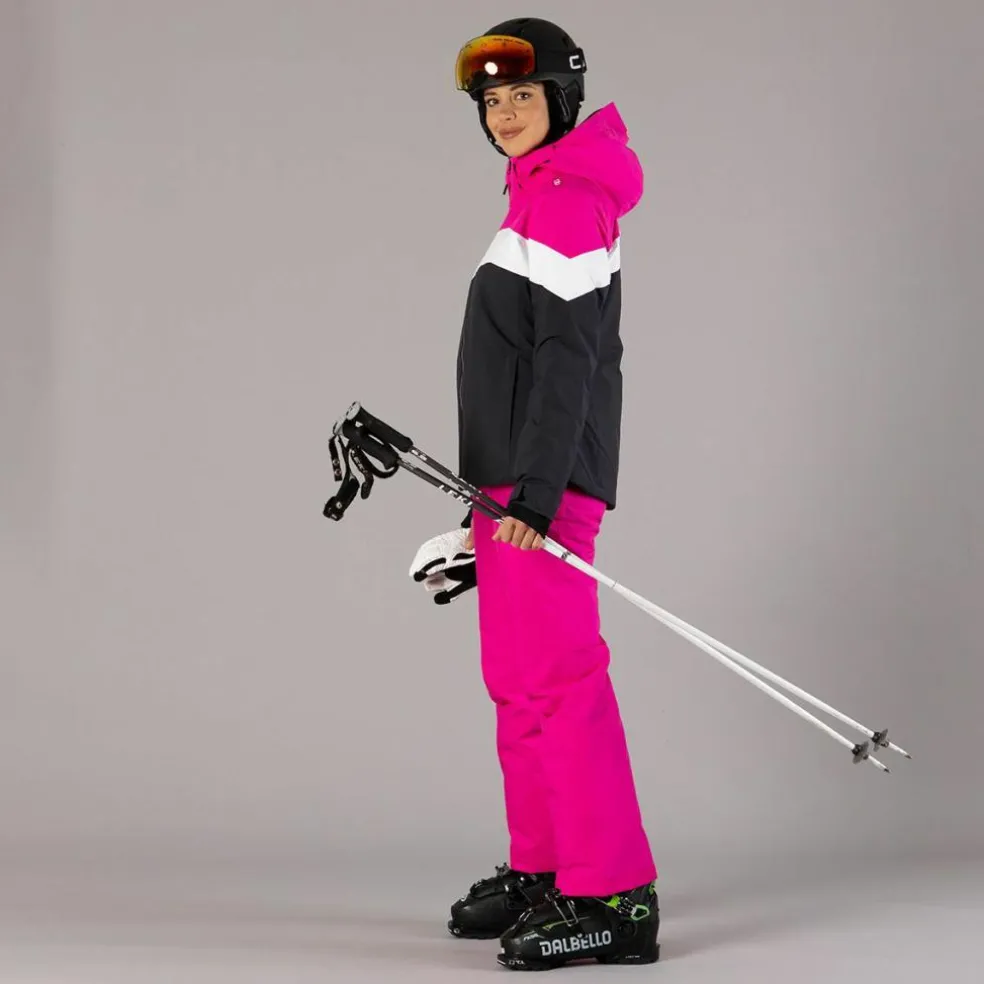 Pantaloni da sci in twill da donna