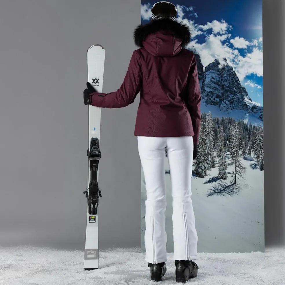 Pantaloni da sci non imbottiti elasticizzati donna