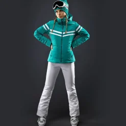 Pantaloni da sci non imbottiti elasticizzati donna