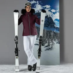 Pantaloni da sci non imbottiti elasticizzati donna
