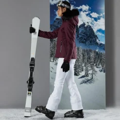 Pantaloni da sci non imbottiti elasticizzati donna