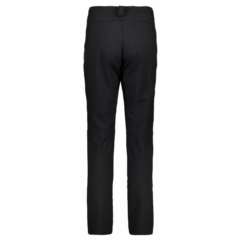 Pantaloni fondo largo in softshell da donna modello più lungo