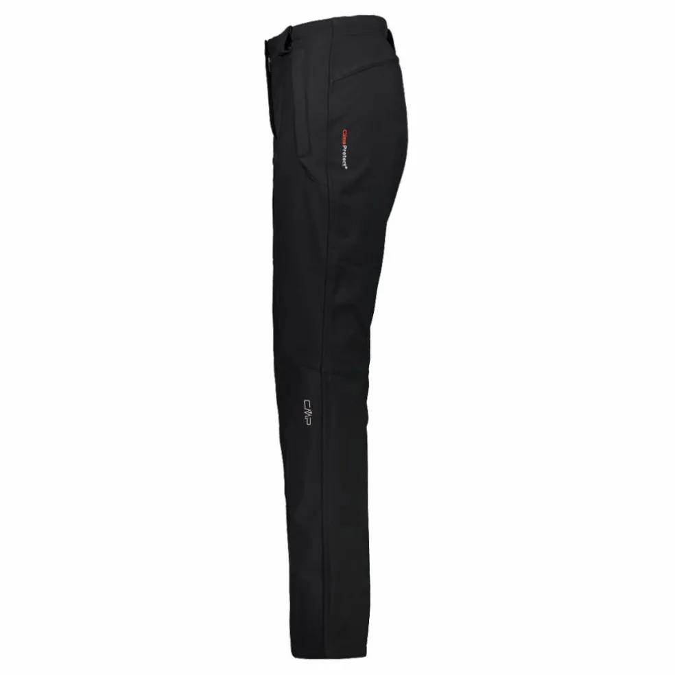 Pantaloni fondo largo in softshell da donna modello più lungo