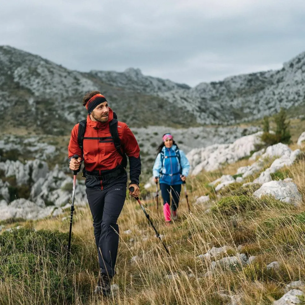 Pantaloni in nylon elastico da trekking uomo