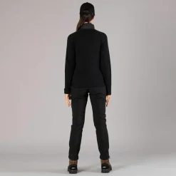 Pantaloni in softshell con cucitura frontale a vista da donna