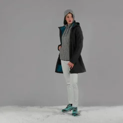 Pantaloni in softshell con cucitura frontale a vista da donna