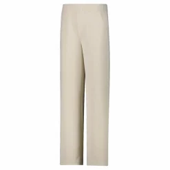 Pantaloni lunghi da donna a gamba larga con finitura in modal satinato