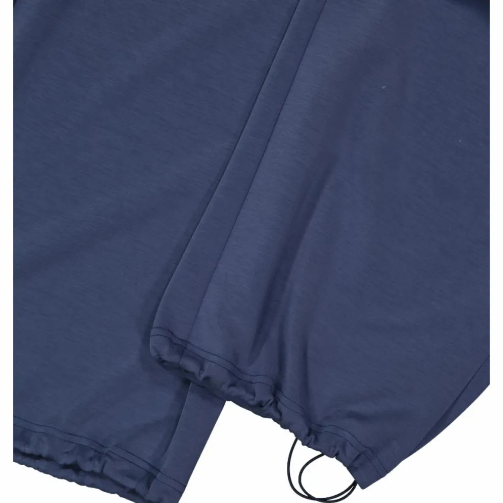 Pantaloni lunghi da donna a gamba larga con finitura in modal satinato