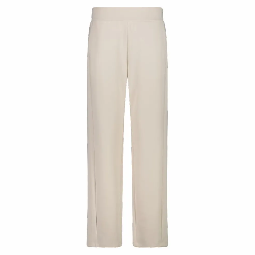 Pantaloni lunghi da donna dalla vestibilità regolare con finitura in modal satinato