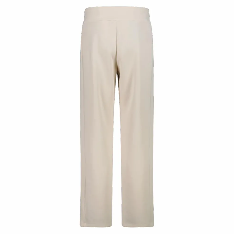 Pantaloni lunghi da donna dalla vestibilità regolare con finitura in modal satinato
