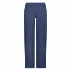Pantaloni lunghi da donna dalla vestibilità regolare con finitura in modal satinato