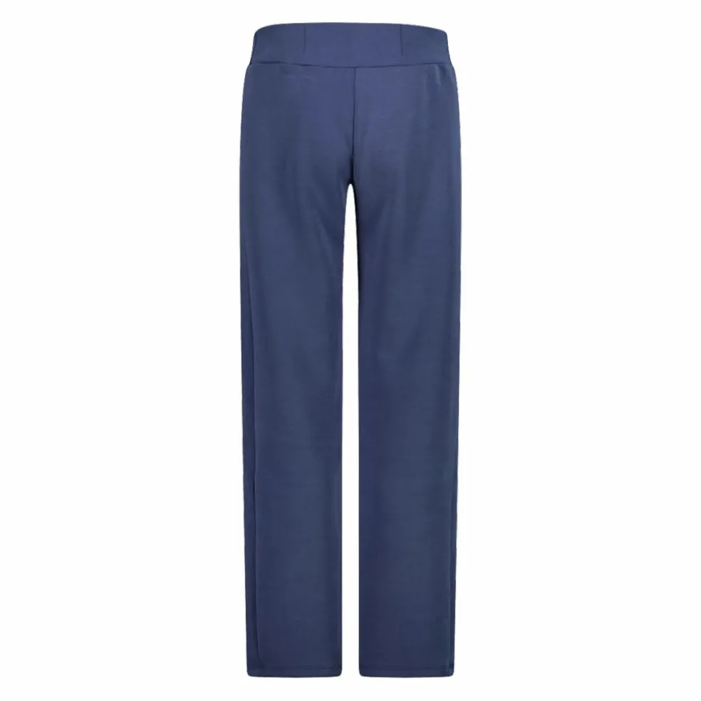 Pantaloni lunghi da donna dalla vestibilità regolare con finitura in modal satinato