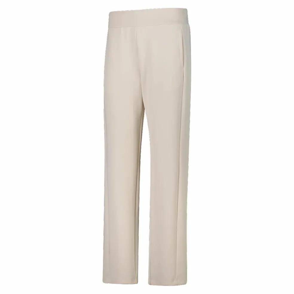 Pantaloni lunghi da donna dalla vestibilità regolare con finitura in modal satinato