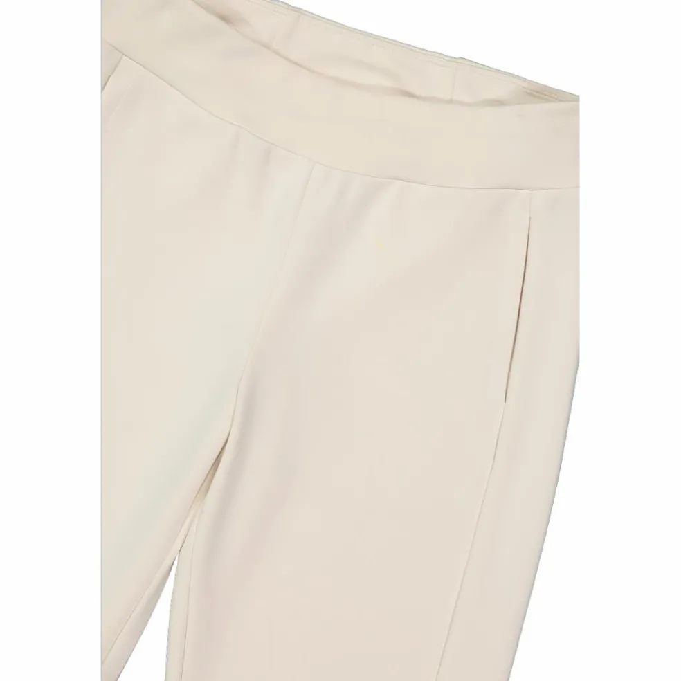 Pantaloni lunghi da donna dalla vestibilità regolare con finitura in modal satinato