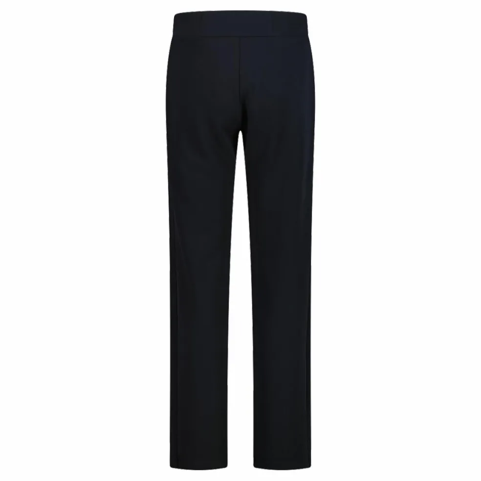 Pantaloni lunghi da donna dalla vestibilità regolare con finitura in modal satinato