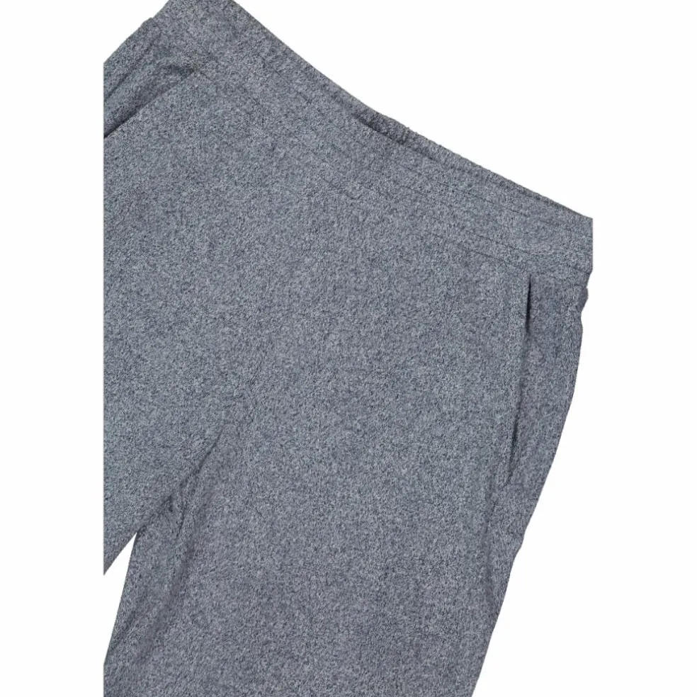 Pantaloni lunghi da donna in tessuto jersey mélange