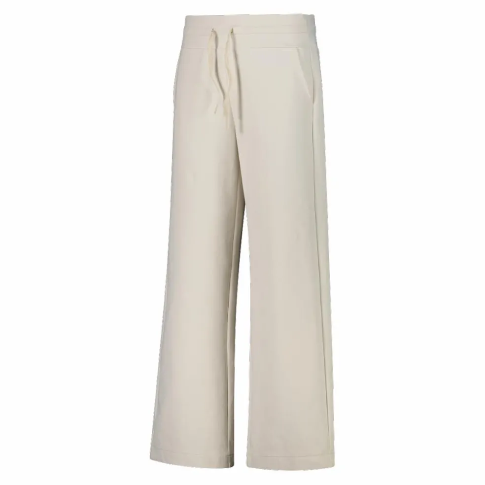 Pantaloni lunghi da donna in tessuto a maglia interlock