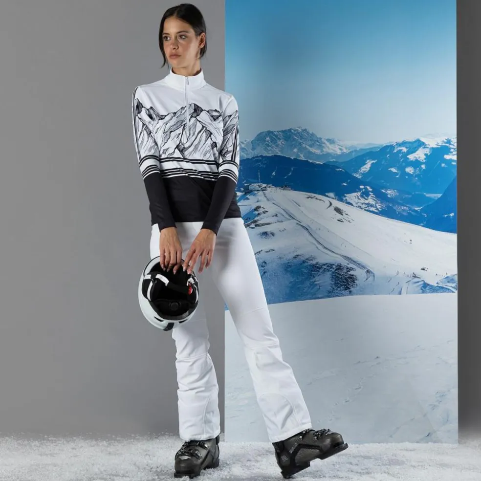 Pantaloni sci da donna con strato interno in pile