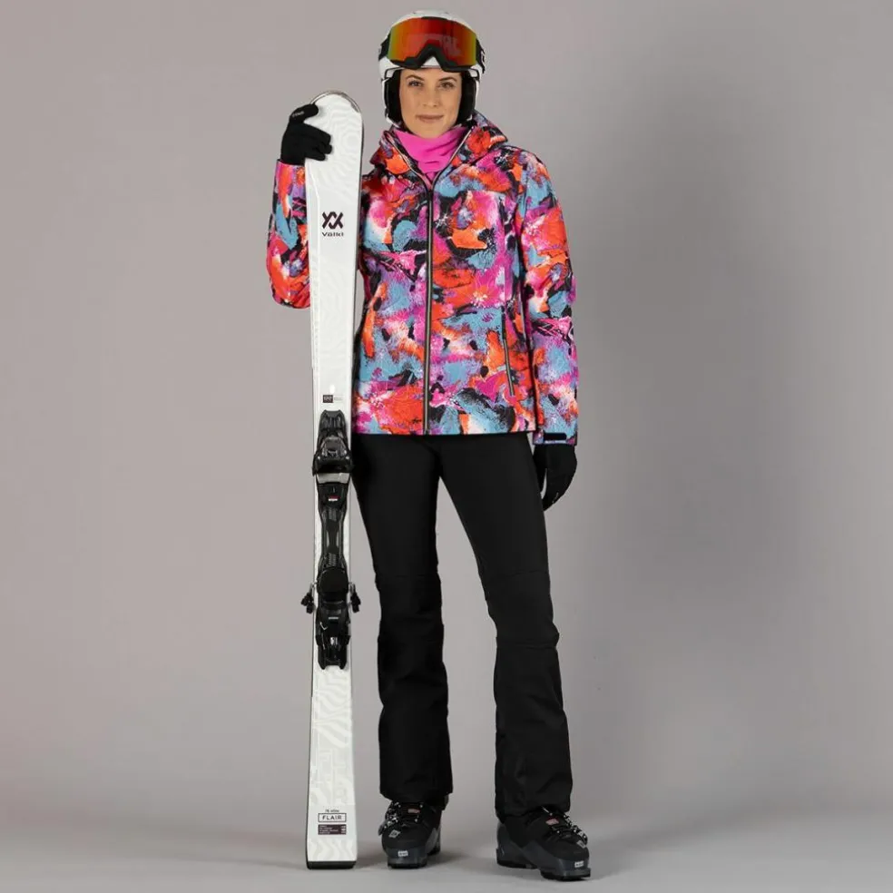 Pantaloni sci da donna con strato interno in pile