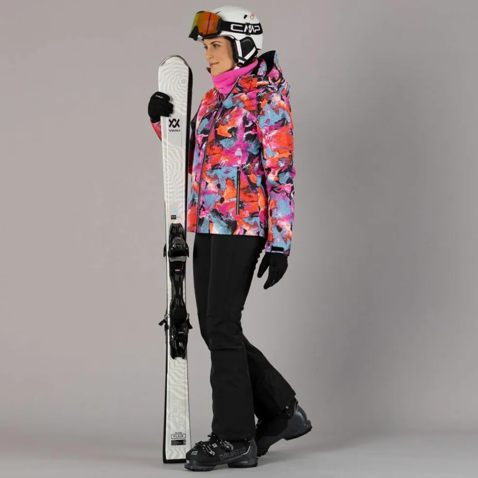 Pantaloni sci da donna con strato interno in pile