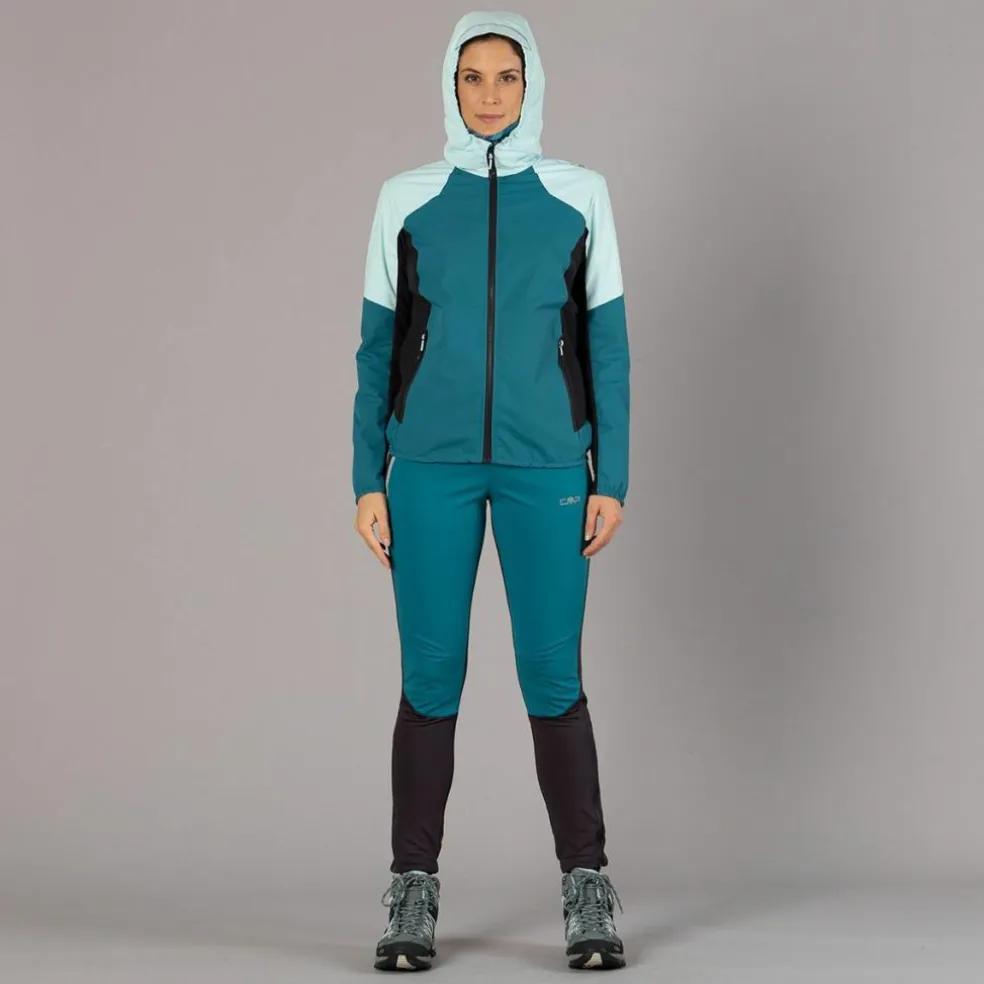 Pantaloni skitouring antivento Unlimitech da donna in Stretch Performance