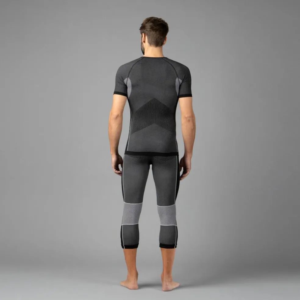 Pantaloni termici 3/4 senza cuciture da uomo
