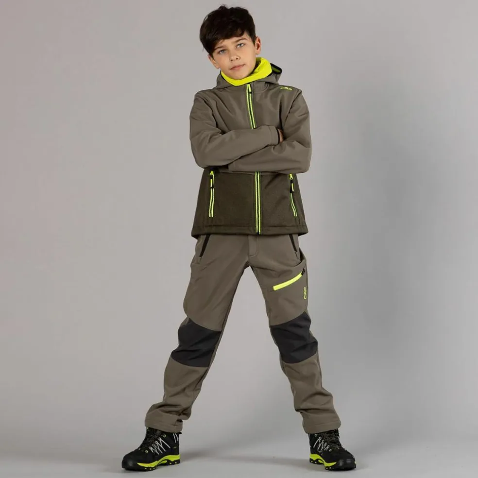Pantaloni trekking da bambino in softshell