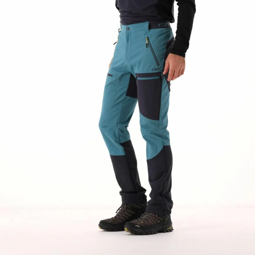 Pantaloni trekking da uomo in tessuto ripstop con tasche laterali