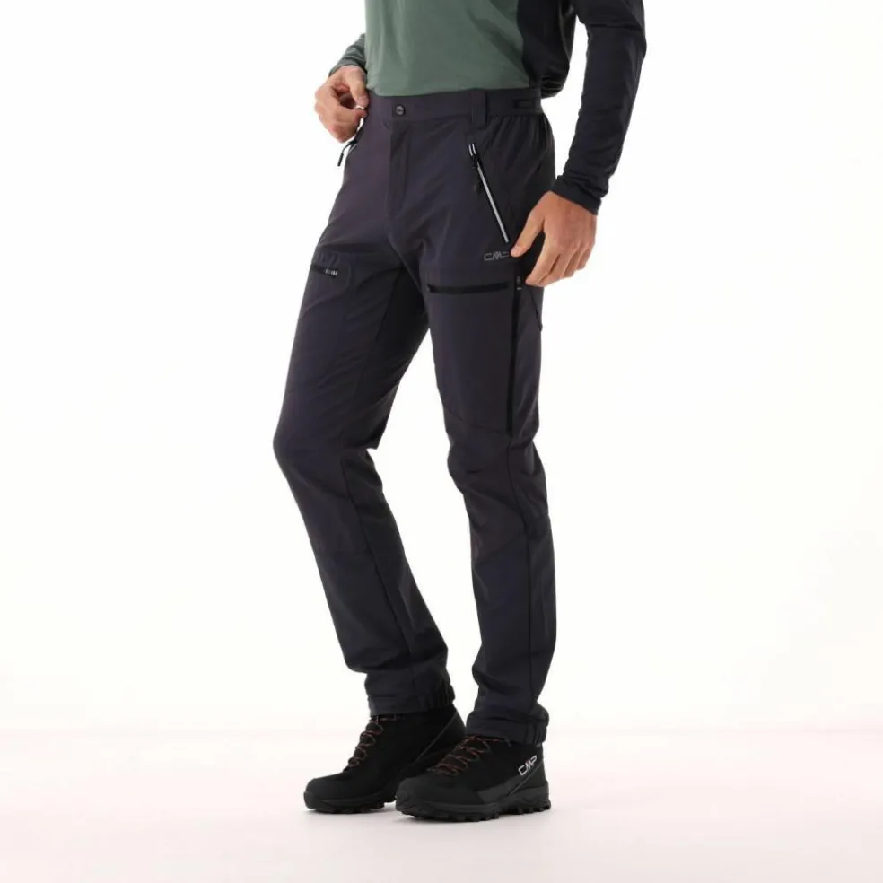 Pantaloni trekking da uomo in tessuto ripstop con tasche laterali