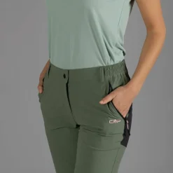 Pantaloni trekking ginocchia rinforzate da donna