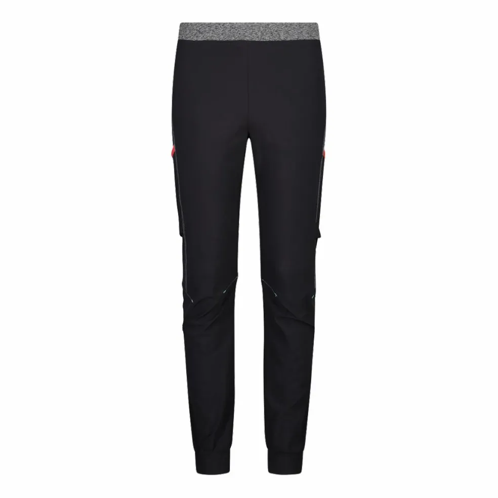 Pantaloni trekking in poliestere leggero stretch da bambina