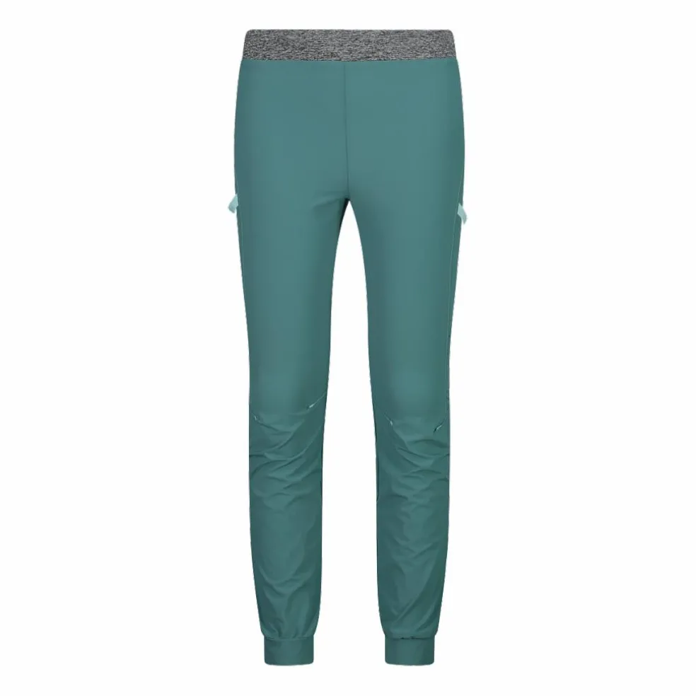 Pantaloni trekking in poliestere leggero stretch da bambina