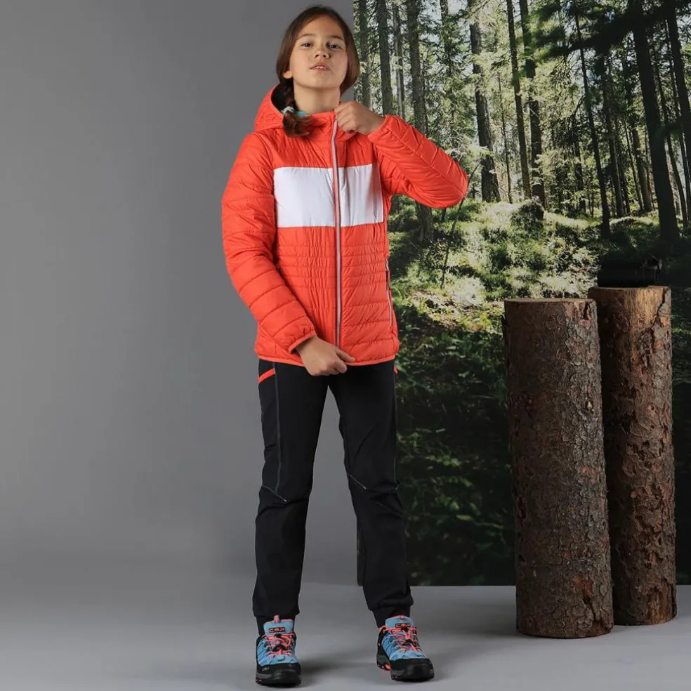 Pantaloni trekking in poliestere leggero stretch da bambina
