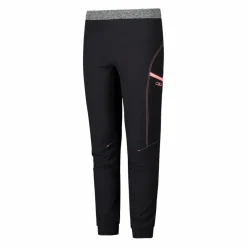 Pantaloni trekking in poliestere leggero stretch da bambina