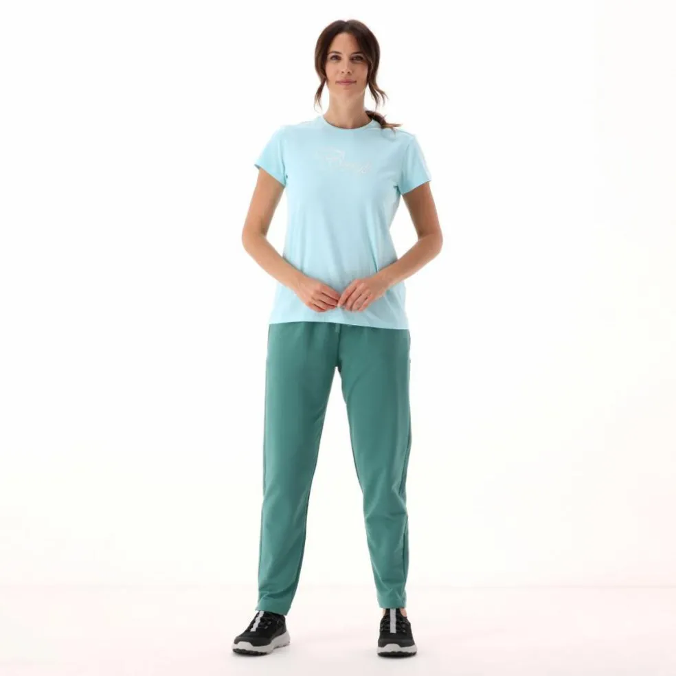 Pantaloni tuta da donna in tessuto elasticizzato french terry