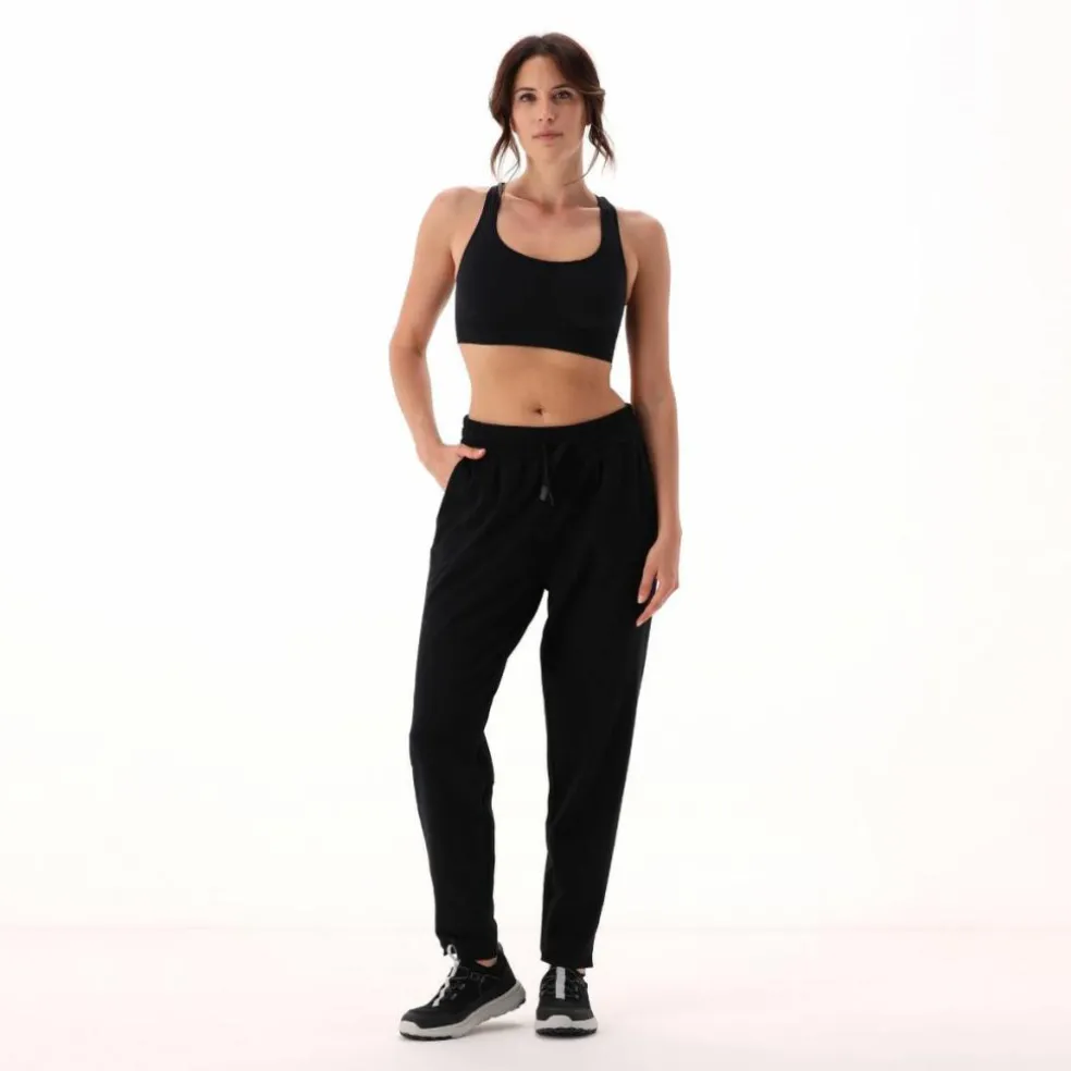 Pantaloni tuta da donna in tessuto elasticizzato french terry