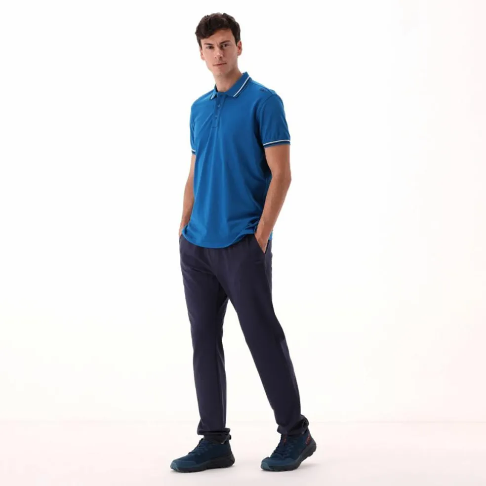 Pantaloni tuta da uomo in tessuto elasticizzato french terry