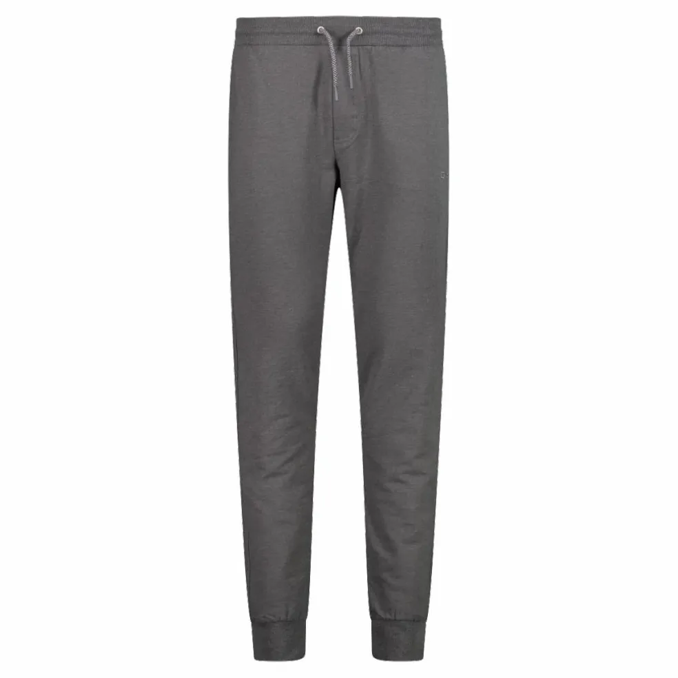 Pantaloni tuta da uomo in tessuto elasticizzato con polsino