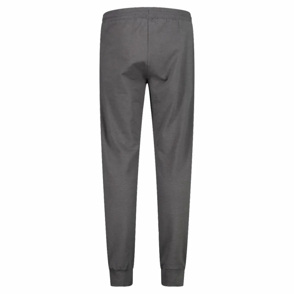 Pantaloni tuta da uomo in tessuto elasticizzato con polsino