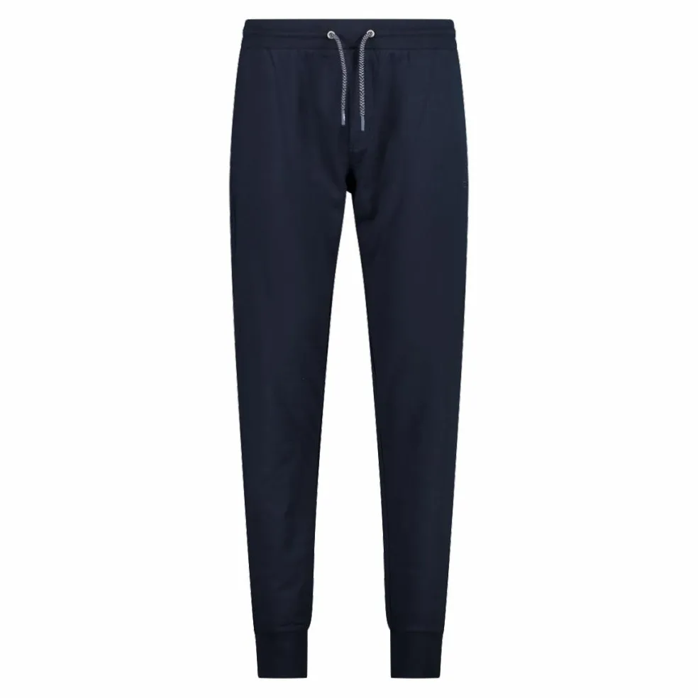 Pantaloni tuta da uomo in tessuto elasticizzato con polsino