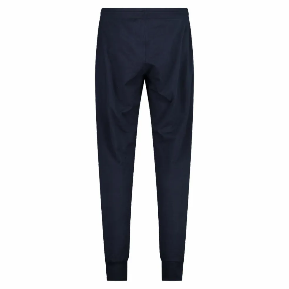 Pantaloni tuta da uomo in tessuto elasticizzato con polsino