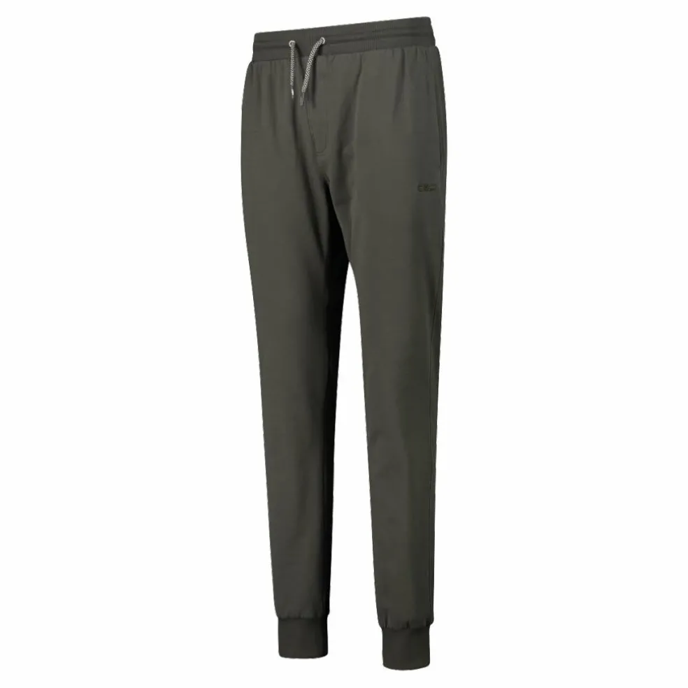 Pantaloni tuta da uomo in tessuto elasticizzato con polsino