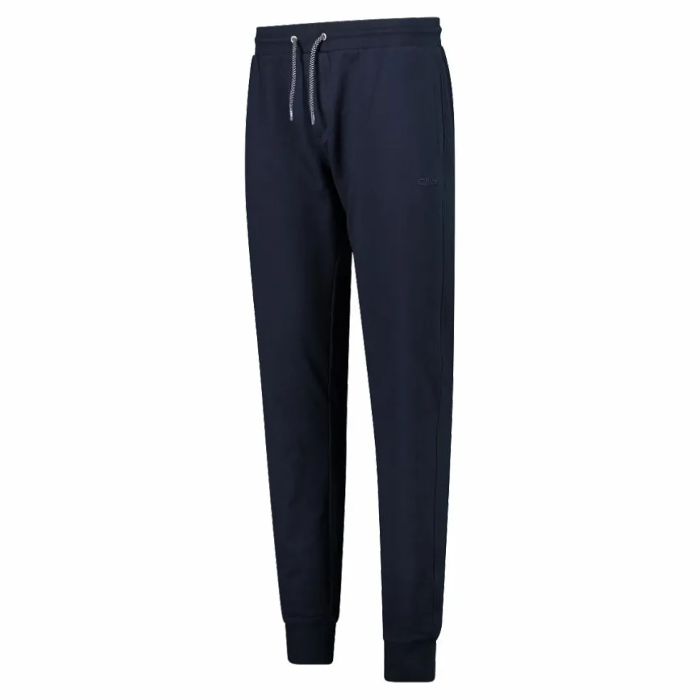 Pantaloni tuta da uomo in tessuto elasticizzato con polsino