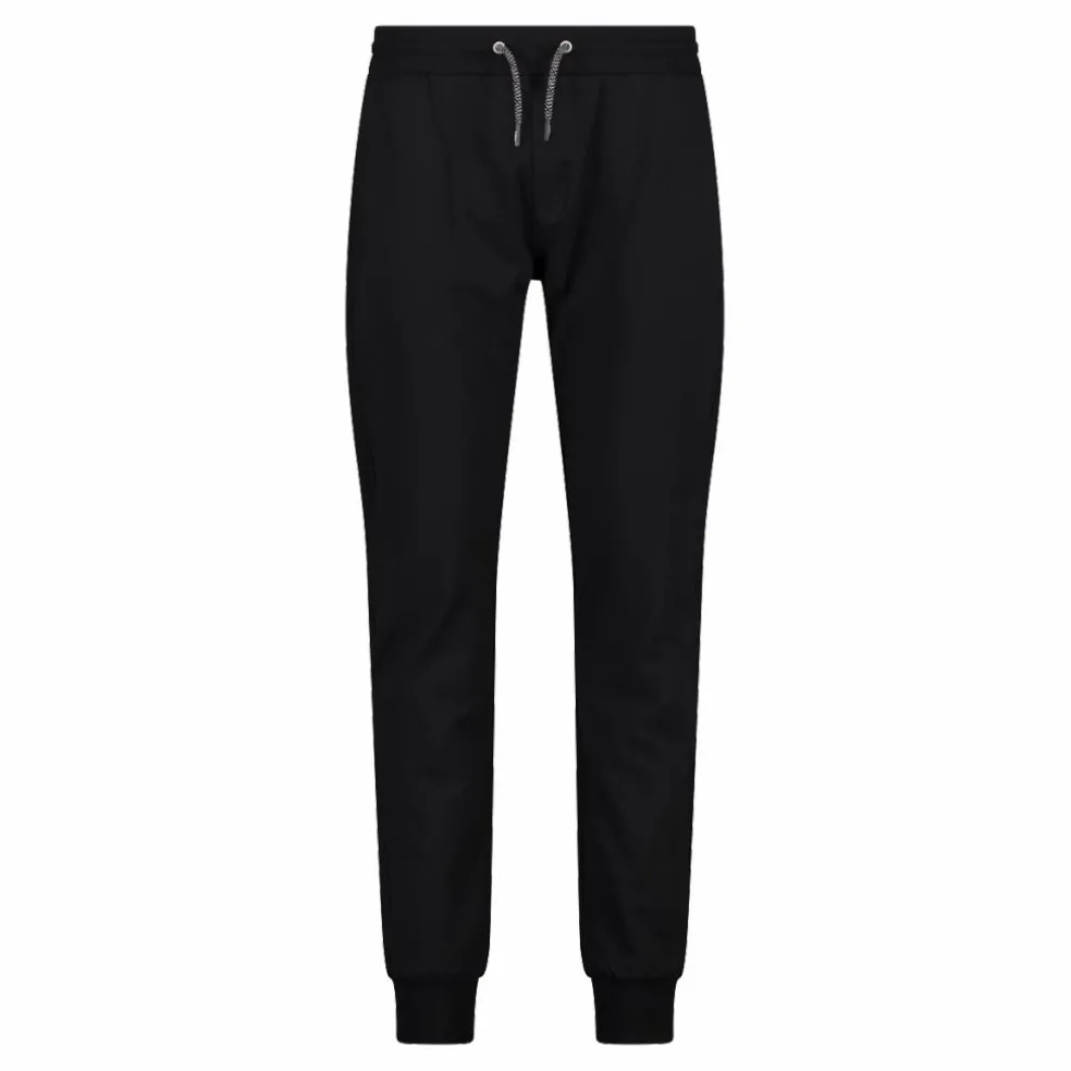 Pantaloni tuta da uomo in tessuto elasticizzato con polsino