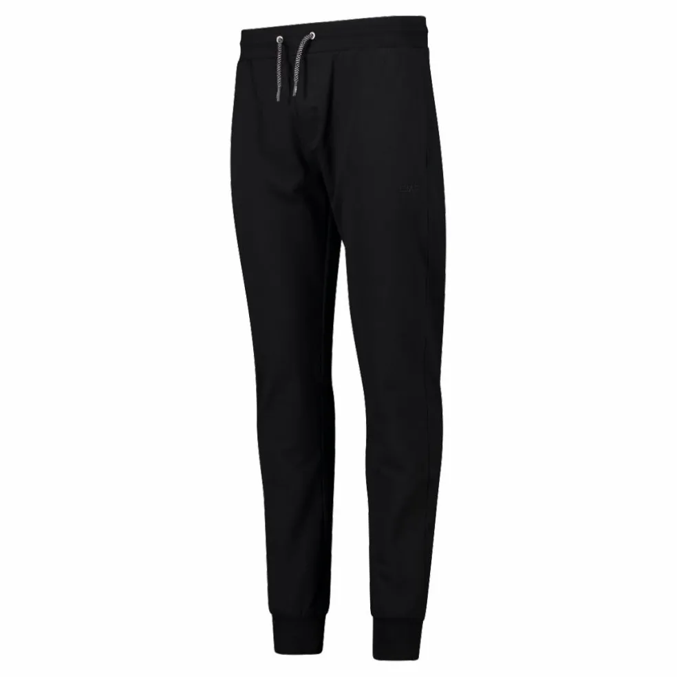 Pantaloni tuta da uomo in tessuto elasticizzato con polsino