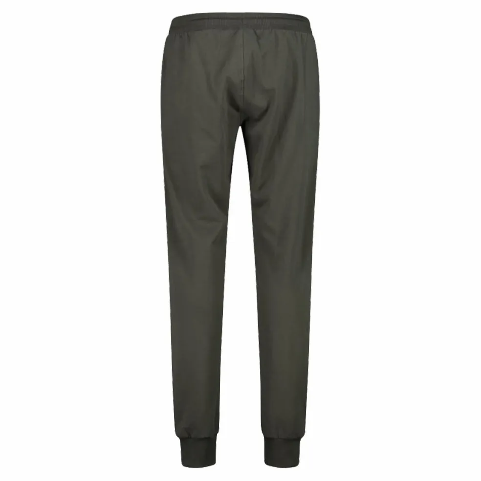 Pantaloni tuta da uomo in tessuto elasticizzato con polsino