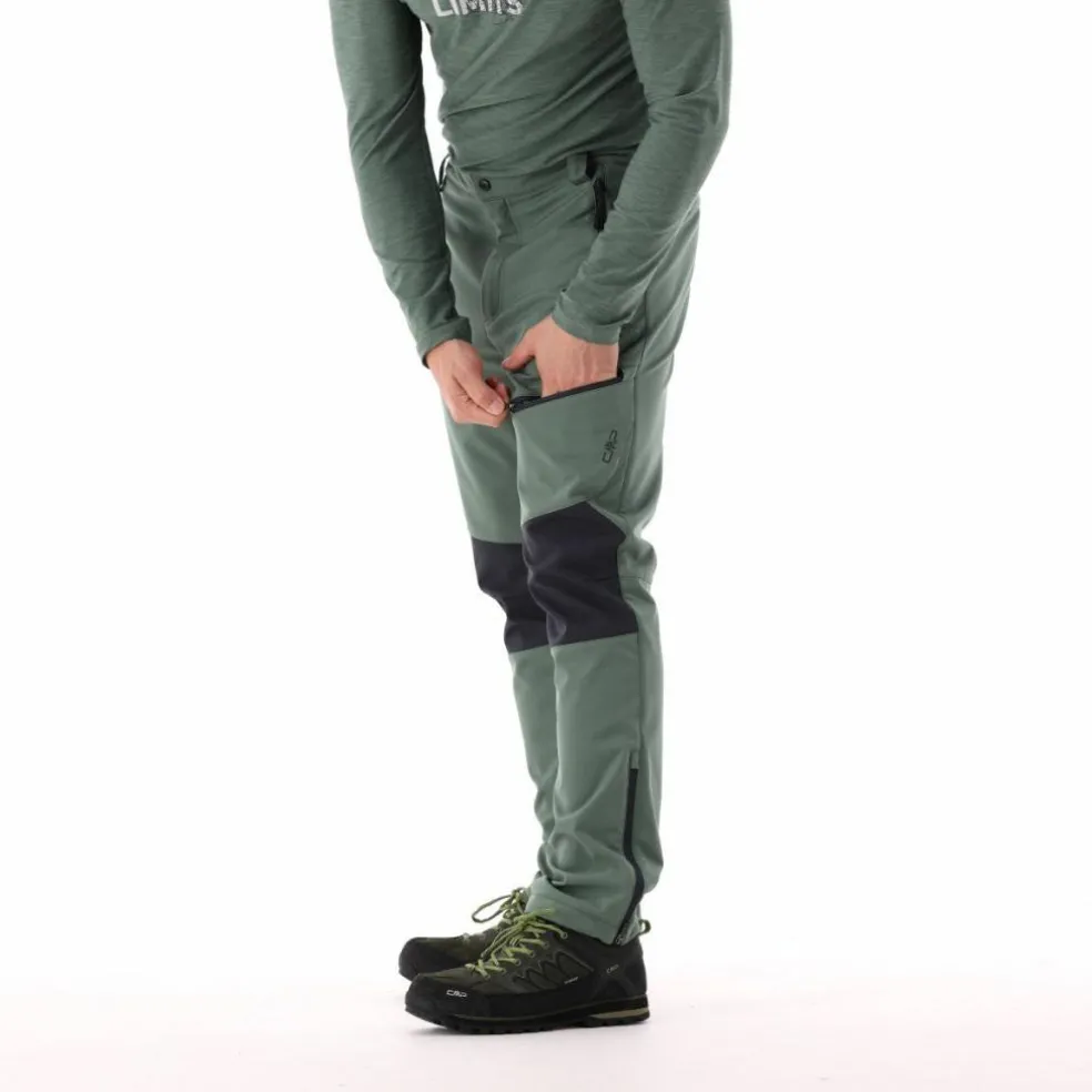 Pantaloni uomo in softshell slim fit