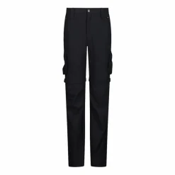 Pantaloni zip off cargo con tasconi laterali stretch da bambino